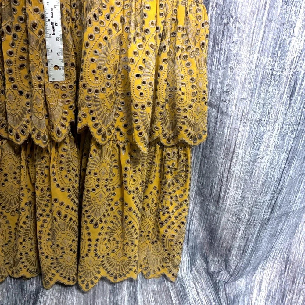 Jen's Pirates Booty Maxi Dress Flamenco Maxi Dress in Citrine Mariachi Eyelet - Picture 8 of 10